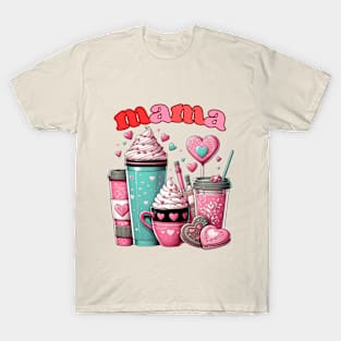 Valentine’s Day Mama Coffee T-Shirt